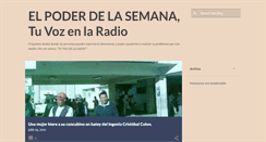 Desktop Screenshot of elpoderdelasemana.blogspot.com