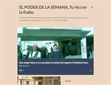 Tablet Screenshot of elpoderdelasemana.blogspot.com