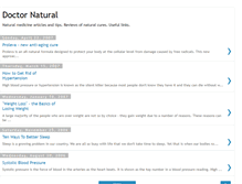 Tablet Screenshot of doctornatural.blogspot.com