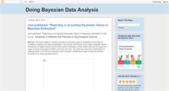Desktop Screenshot of doingbayesiandataanalysis.blogspot.com