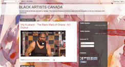 Desktop Screenshot of blackartistcanada.blogspot.com