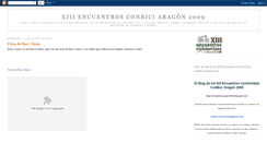 Desktop Screenshot of encuentrosaragon2009.blogspot.com