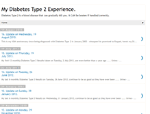 Tablet Screenshot of my-diabetes-type-2-experience.blogspot.com