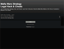 Tablet Screenshot of mafiawarsstrategypro.blogspot.com