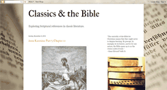 Desktop Screenshot of classicsandthebible.blogspot.com