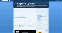 Desktop Screenshot of eugenesopinions.blogspot.com
