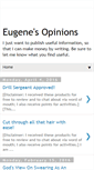 Mobile Screenshot of eugenesopinions.blogspot.com