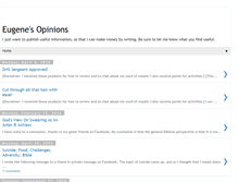 Tablet Screenshot of eugenesopinions.blogspot.com