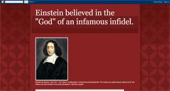 Desktop Screenshot of einsteinbelievedinthegodofaninfidel.blogspot.com