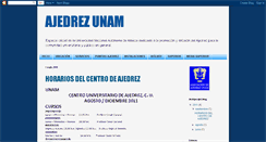 Desktop Screenshot of ajedrezunam.blogspot.com