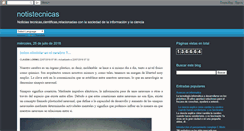 Desktop Screenshot of notistecnicas.blogspot.com