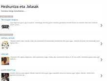 Tablet Screenshot of hezkuntzajolasak.blogspot.com