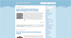 Desktop Screenshot of crockpotdinners.blogspot.com