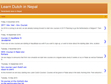 Tablet Screenshot of learndutchinnepal.blogspot.com