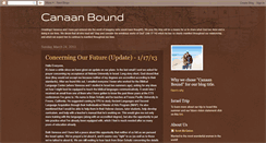 Desktop Screenshot of canaanbound.blogspot.com