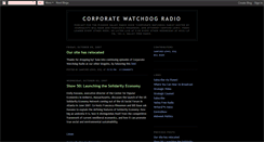 Desktop Screenshot of corporatewatchdogradio.blogspot.com