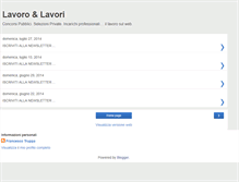 Tablet Screenshot of lavoroelavori.blogspot.com