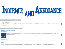 Tablet Screenshot of inocenceandarrogance.blogspot.com