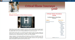 Desktop Screenshot of critical-illness-insurances.blogspot.com