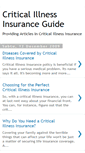 Mobile Screenshot of critical-illness-insurances.blogspot.com