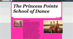 Desktop Screenshot of danceprincesspointe.blogspot.com