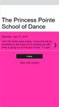 Mobile Screenshot of danceprincesspointe.blogspot.com