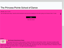 Tablet Screenshot of danceprincesspointe.blogspot.com
