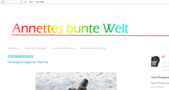 Desktop Screenshot of annettes-bunte-welt.blogspot.com