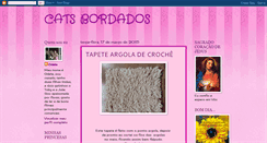 Desktop Screenshot of catsbordados.blogspot.com