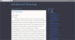 Desktop Screenshot of pitt-narr-and-tech.blogspot.com