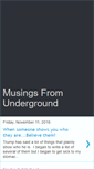 Mobile Screenshot of musingsfromunderground.blogspot.com