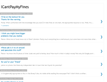Tablet Screenshot of icantpaymyfines.blogspot.com