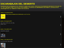 Tablet Screenshot of escarabajosdeldesierto.blogspot.com