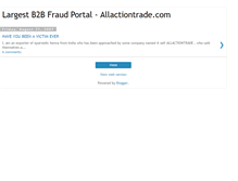 Tablet Screenshot of myallactiontrade.blogspot.com