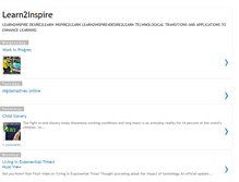 Tablet Screenshot of learn2inspire.blogspot.com