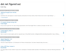 Tablet Screenshot of dotnetfiguredout.blogspot.com