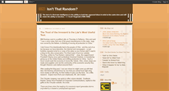 Desktop Screenshot of isnt-that-random.blogspot.com