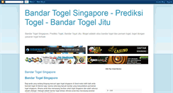 Desktop Screenshot of bandartogelsingapore.blogspot.com