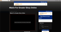 Desktop Screenshot of for-greater-glory-full-movie.blogspot.com