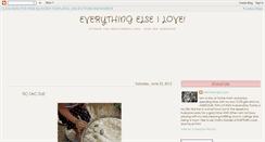 Desktop Screenshot of everythingelseilove.blogspot.com