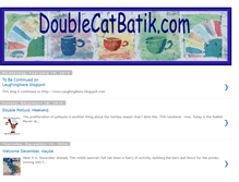 Tablet Screenshot of doublecatbatik.blogspot.com