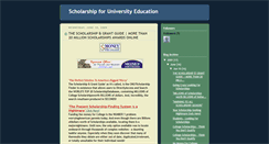 Desktop Screenshot of myuniversityscholarship.blogspot.com