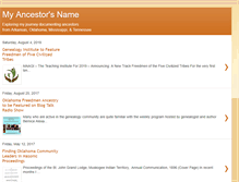 Tablet Screenshot of myancestorsname.blogspot.com