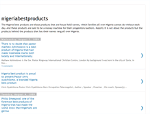 Tablet Screenshot of nigeriabestproducts.blogspot.com