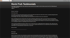 Desktop Screenshot of kevinfruhtestimonials.blogspot.com