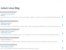 Tablet Screenshot of julians-linux-news.blogspot.com