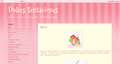 Desktop Screenshot of dulcesytentaciones.blogspot.com