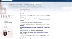 Desktop Screenshot of harriettubmaninternationalalliance.blogspot.com