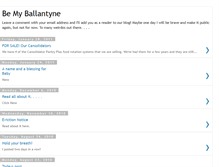 Tablet Screenshot of bemyballantyne.blogspot.com