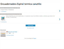 Tablet Screenshot of encuadernadora-espiral-termica.blogspot.com